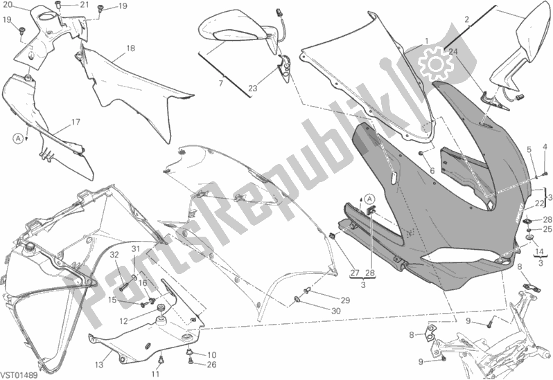 Wszystkie części do Os? Ona Ducati Superbike 959 Panigale ABS 2018